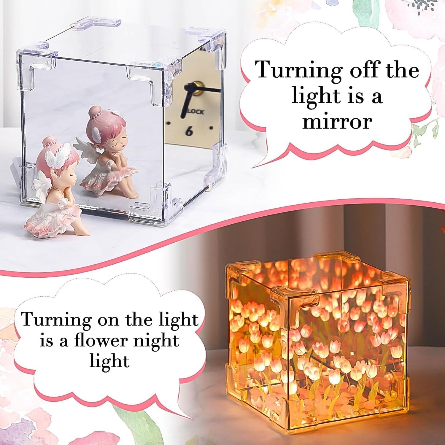 Cube Tulip Decorative Nights Lamp
