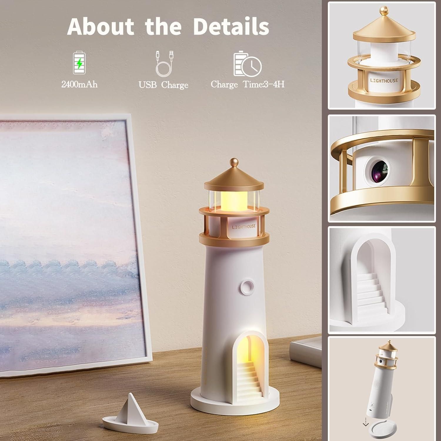 LunaTune™ Bluetooth Moon Projector Lighthouse Lamp