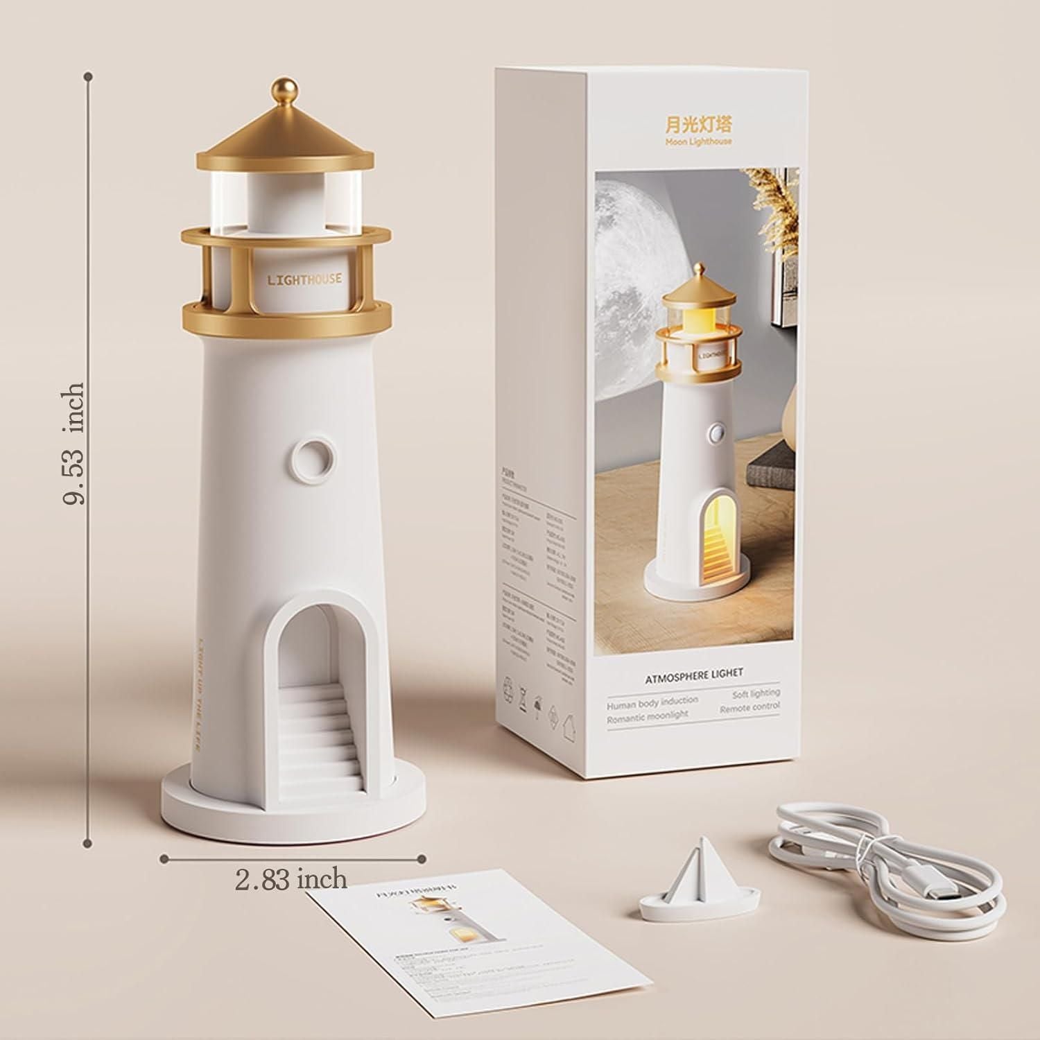 LunaTune™ Bluetooth Moon Projector Lighthouse Lamp