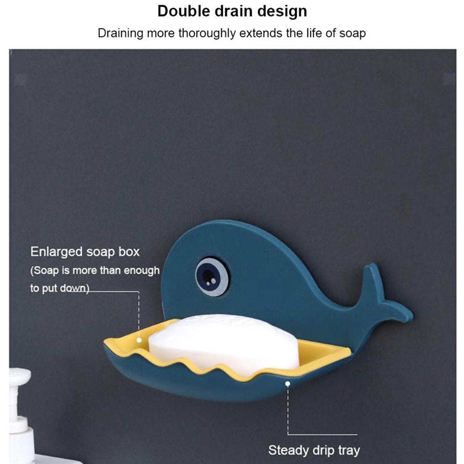 BubbleFish™ Double Soap Rack